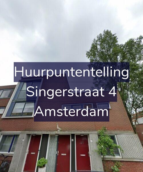 Foto gevel Huurpuntentelling voor Singerstraat 4, Amsterdam