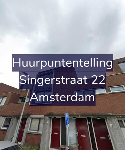 Foto gevel Huurpuntentelling voor Singerstraat 22, Amsterdam