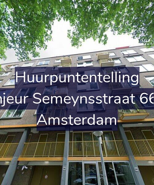 Foto gevel Huurpuntentelling voor Sinjeur Semeynsstraat 66-3, Amsterdam