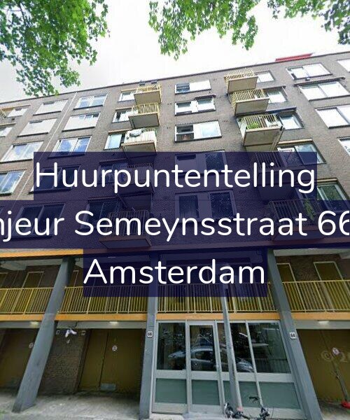 Foto gevel Huurpuntentelling voor Sinjeur Semeynsstraat 66-5, Amsterdam