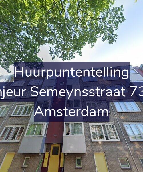 Foto gevel Huurpuntentelling voor Sinjeur Semeynsstraat 73-2, Amsterdam