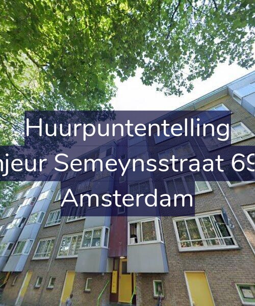 Foto gevel Huurpuntentelling voor Sinjeur Semeynsstraat 69-2, Amsterdam