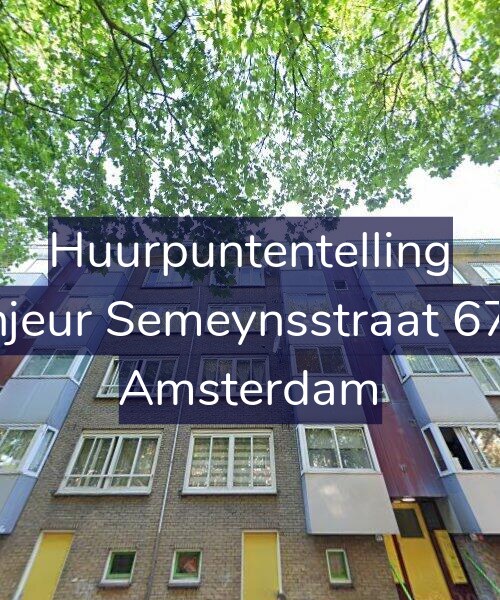 Foto gevel Huurpuntentelling voor Sinjeur Semeynsstraat 67-2, Amsterdam