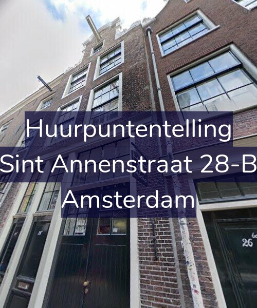 Foto gevel Huurpuntentelling voor Sint Annenstraat 28-B, Amsterdam