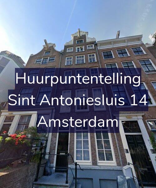 Foto gevel Huurpuntentelling voor Sint Antoniesluis 14, Amsterdam