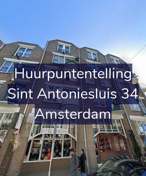 Foto gevel Huurpuntentelling voor Sint Antoniesluis 34, Amsterdam