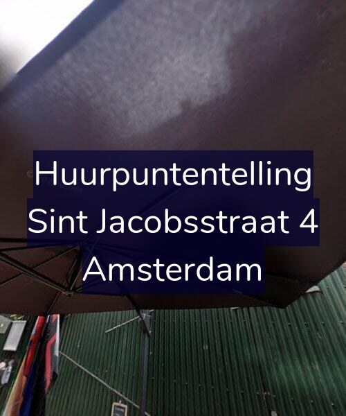 Foto gevel Huurpuntentelling voor Sint Jacobsstraat 4, Amsterdam
