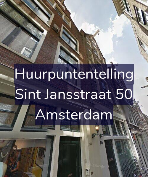 Foto gevel Huurpuntentelling voor Sint Jansstraat 50, Amsterdam