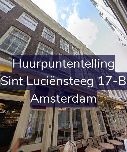 Foto gevel Huurpuntentelling voor Sint Luciënsteeg 17-B, Amsterdam