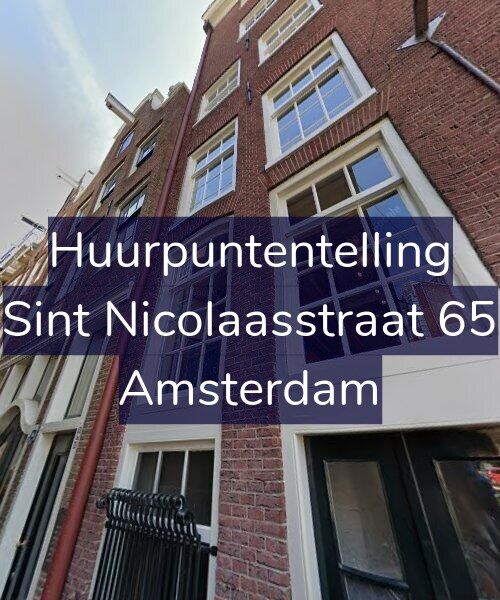 Foto gevel Huurpuntentelling voor Sint Nicolaasstraat 65, Amsterdam