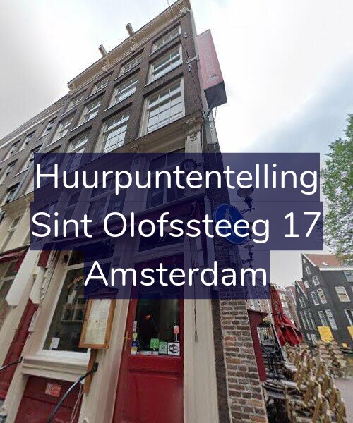 Foto gevel Huurpuntentelling voor Sint Olofssteeg 17, Amsterdam