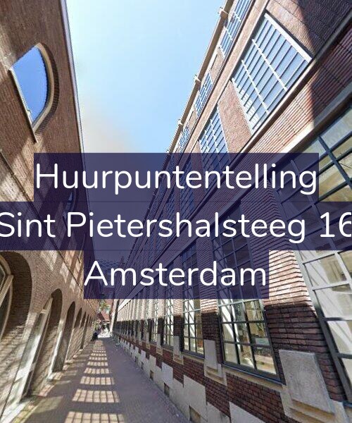Foto gevel Huurpuntentelling voor Sint Pietershalsteeg 16, Amsterdam