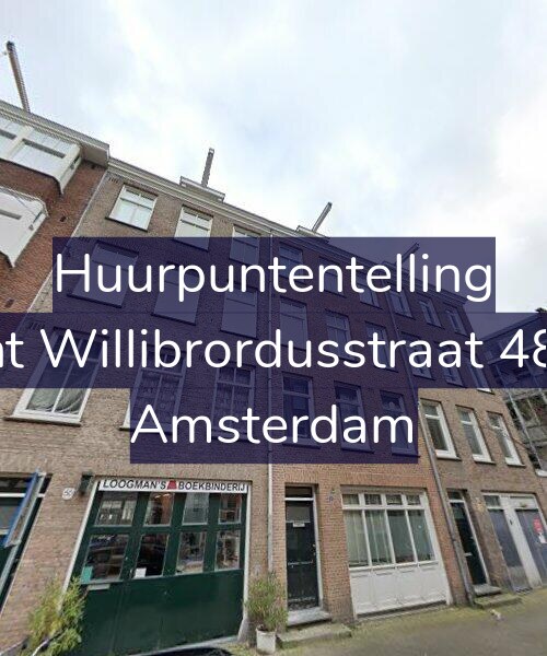 Foto gevel Huurpuntentelling voor Sint Willibrordusstraat 48-1, Amsterdam