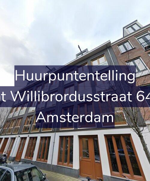 Foto gevel Huurpuntentelling voor Sint Willibrordusstraat 64-B, Amsterdam