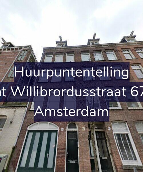 Foto gevel Huurpuntentelling voor Sint Willibrordusstraat 67-1, Amsterdam