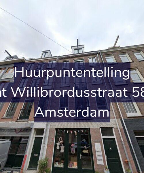 Foto gevel Huurpuntentelling voor Sint Willibrordusstraat 58-F, Amsterdam
