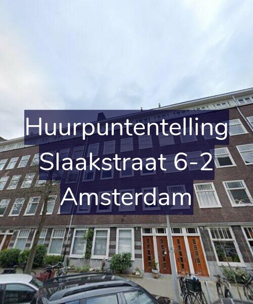 Foto gevel Huurpuntentelling voor Slaakstraat 6-2, Amsterdam