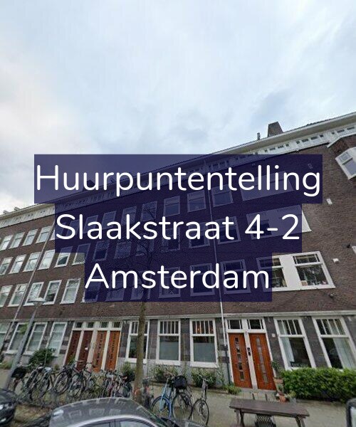 Foto gevel Huurpuntentelling voor Slaakstraat 4-2, Amsterdam