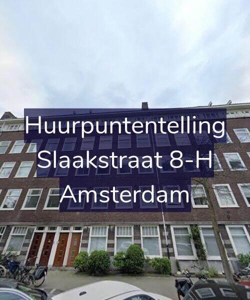 Foto gevel Huurpuntentelling voor Slaakstraat 8-H, Amsterdam