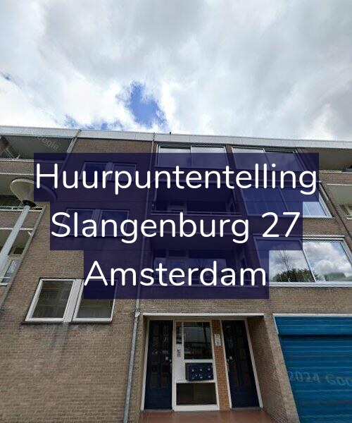 Foto gevel Huurpuntentelling voor Slangenburg 27, Amsterdam