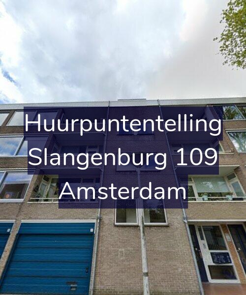 Foto gevel Huurpuntentelling voor Slangenburg 109, Amsterdam