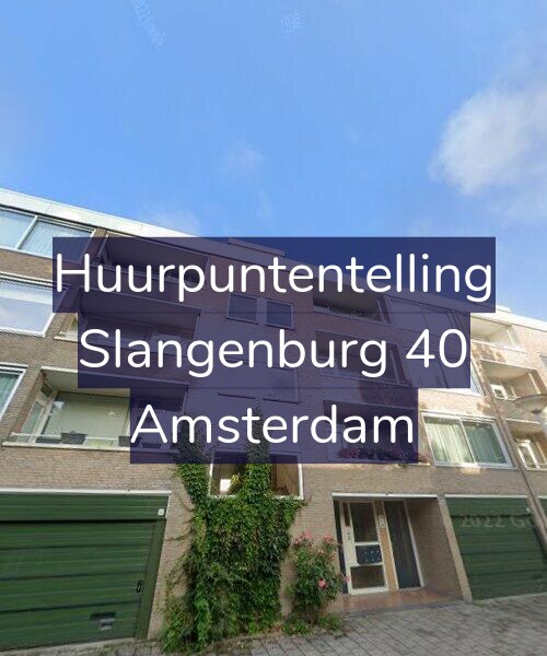 Foto gevel Huurpuntentelling voor Slangenburg 40, Amsterdam
