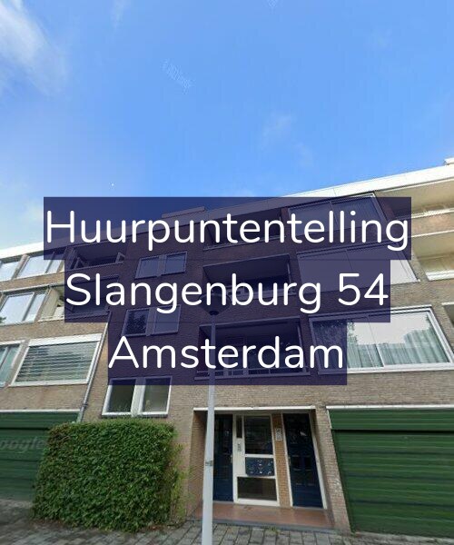 Foto gevel Huurpuntentelling voor Slangenburg 54, Amsterdam