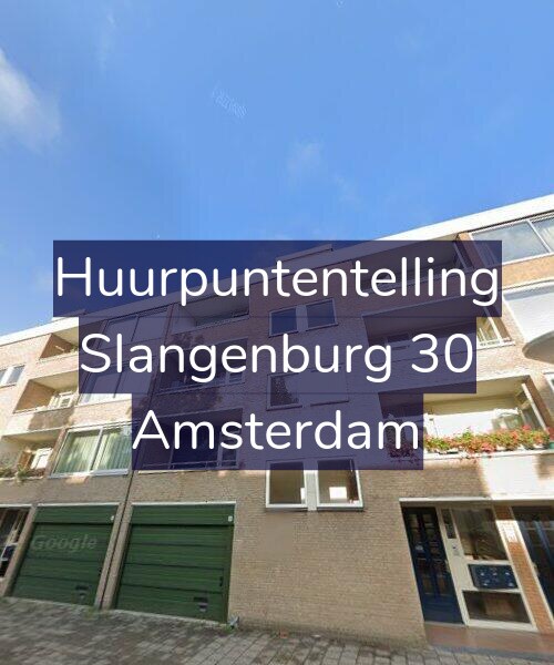 Foto gevel Huurpuntentelling voor Slangenburg 30, Amsterdam