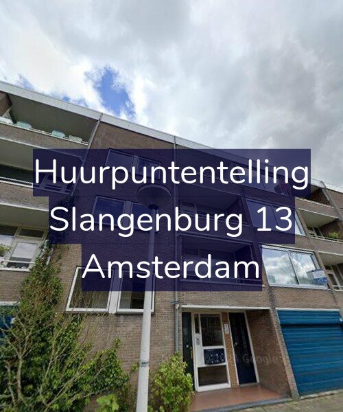 Foto gevel Huurpuntentelling voor Slangenburg 13, Amsterdam