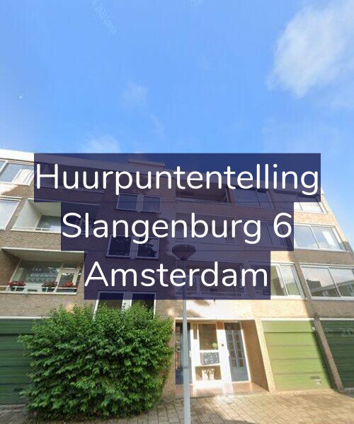 Foto gevel Huurpuntentelling voor Slangenburg 6, Amsterdam