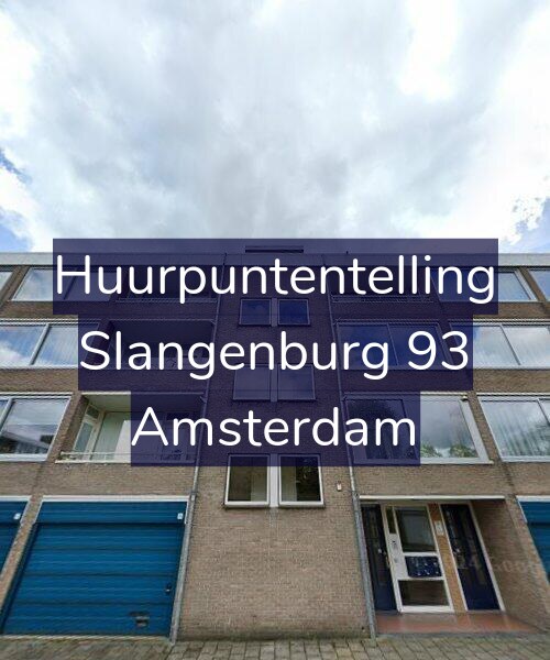 Foto gevel Huurpuntentelling voor Slangenburg 93, Amsterdam
