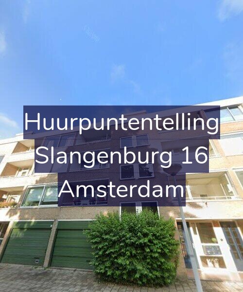 Foto gevel Huurpuntentelling voor Slangenburg 16, Amsterdam