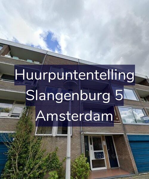 Foto gevel Huurpuntentelling voor Slangenburg 5, Amsterdam