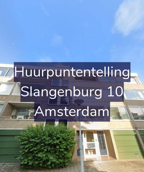 Foto gevel Huurpuntentelling voor Slangenburg 10, Amsterdam