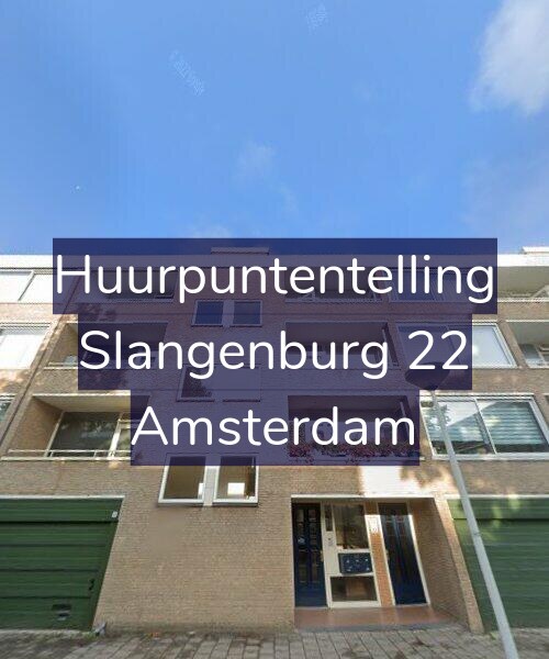 Foto gevel Huurpuntentelling voor Slangenburg 22, Amsterdam