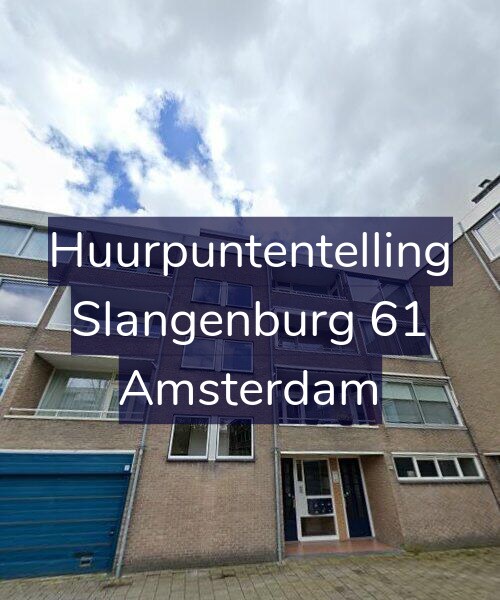 Foto gevel Huurpuntentelling voor Slangenburg 61, Amsterdam