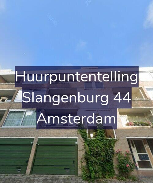 Foto gevel Huurpuntentelling voor Slangenburg 44, Amsterdam