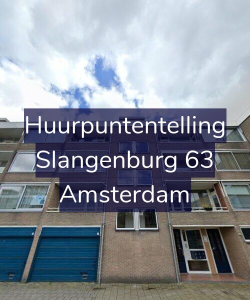 Foto gevel Huurpuntentelling voor Slangenburg 63, Amsterdam