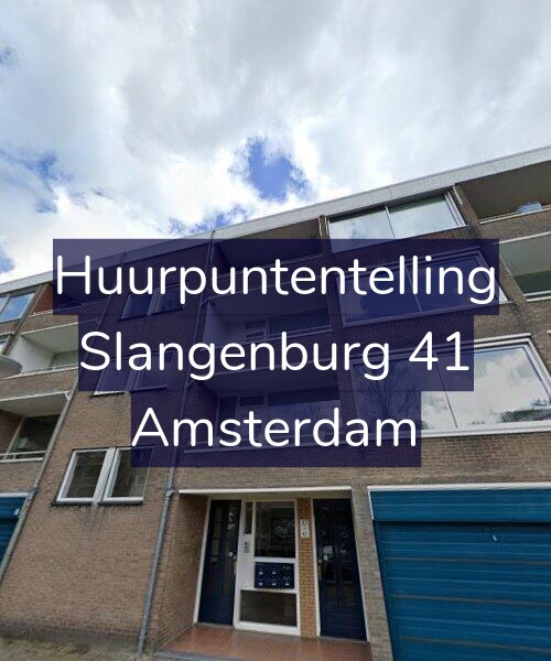 Foto gevel Huurpuntentelling voor Slangenburg 41, Amsterdam