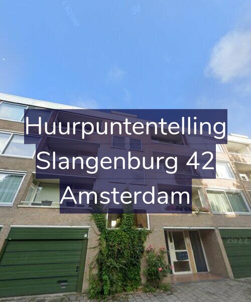 Foto gevel Huurpuntentelling voor Slangenburg 42, Amsterdam