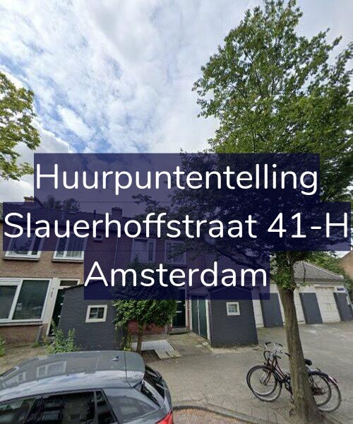 Foto gevel Huurpuntentelling voor Slauerhoffstraat 41-H, Amsterdam