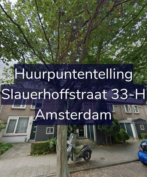 Foto gevel Huurpuntentelling voor Slauerhoffstraat 33-H, Amsterdam