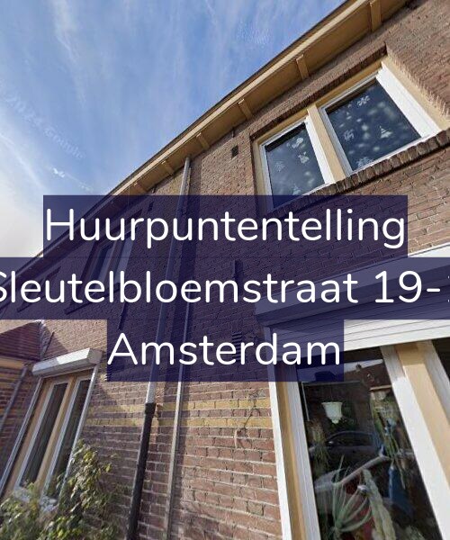 Foto gevel Huurpuntentelling voor Sleutelbloemstraat 19-1, Amsterdam