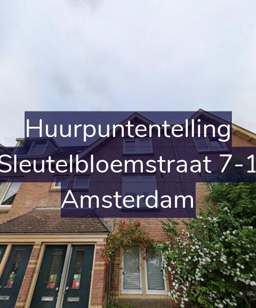 Foto gevel Huurpuntentelling voor Sleutelbloemstraat 7-1, Amsterdam
