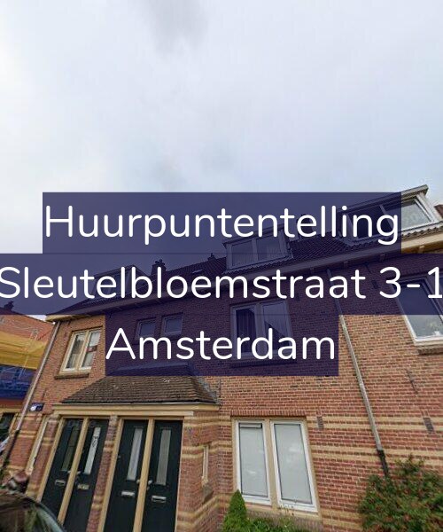 Foto gevel Huurpuntentelling voor Sleutelbloemstraat 3-1, Amsterdam