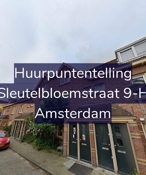 Foto gevel Huurpuntentelling voor Sleutelbloemstraat 9-H, Amsterdam
