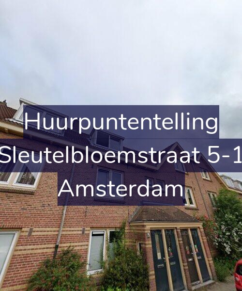 Foto gevel Huurpuntentelling voor Sleutelbloemstraat 5-1, Amsterdam