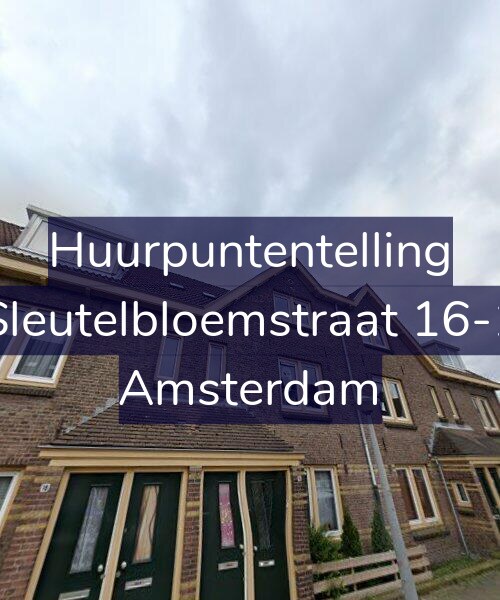 Foto gevel Huurpuntentelling voor Sleutelbloemstraat 16-1, Amsterdam