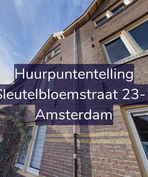 Foto gevel Huurpuntentelling voor Sleutelbloemstraat 23-1, Amsterdam