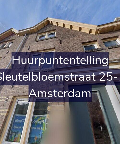 Foto gevel Huurpuntentelling voor Sleutelbloemstraat 25-1, Amsterdam